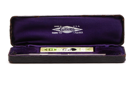 1920's Gillette Safety Razor Co. Office Knife with Leather Case & Blades | Original Condition