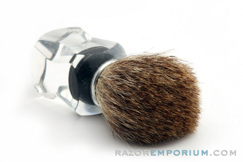 Vintage Pure Badger Shaving Brush Traditional Acrylic Handle