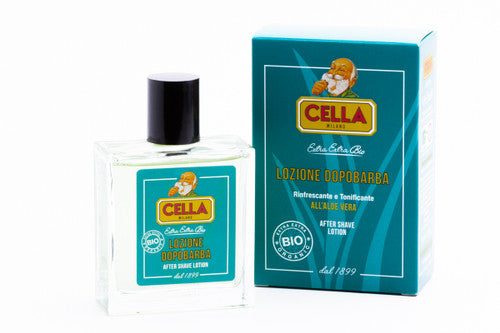 Cella Bio Organic After Shave Lotion (splash) with Aloe Vera - 100ml | Made in Milan