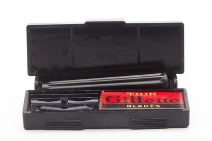 1947-51 WWII Gillette Bakelite Handle Tech Double Edge Razor Set | Original Condition