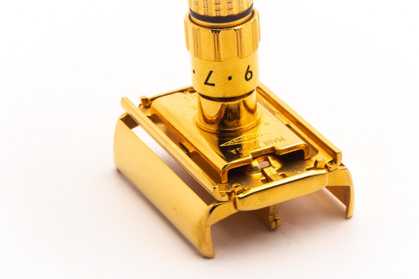 1958 D3 Gillette Executive Fatboy DE Safety Razor | 24K Gold Revamp
