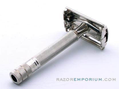 1941 Ranger Tech DE Safety Razor w/ Original Tolex Case & Blades