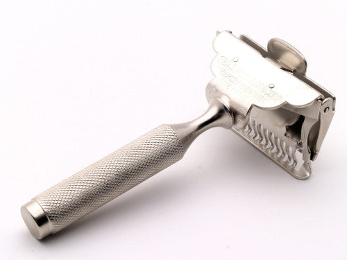1930's Gem 1912 Style Single Edge Safety Razor | Factory Nickel Revamp