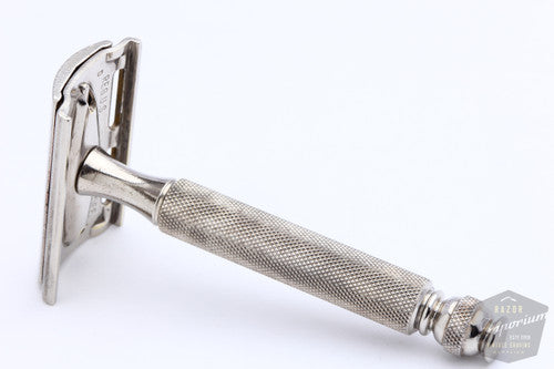 Gillette 1950's Ball End Tech DE Razor | Electro Etched Logo