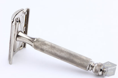 Gillette 1950's Ball End Tech DE Razor | Electro Etched Logo