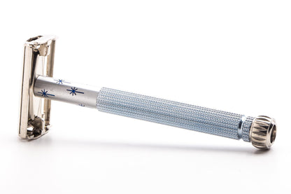 1964 J4 Gillette Blue Star Lady Gillette Double Edge Safety Razor | Original Condition