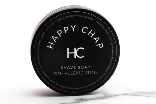 Happy Chap | Pine + Clementine Shave Soap
