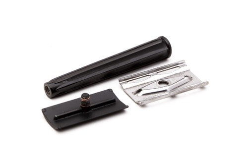 1940's WW2 Gillette Tech Safety Razor with Black Plastic Handle & Case