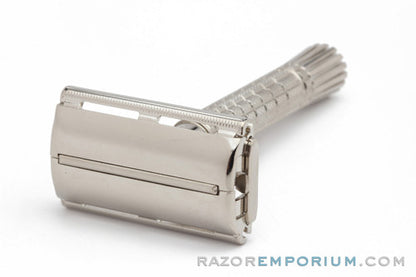 1960 F2 Gillette Flare Tip Super Speed Safety Razor | Factory Nickel Revamp