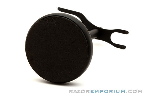Pure Badger Razor and Brush Shave Stand | Black Chrome
