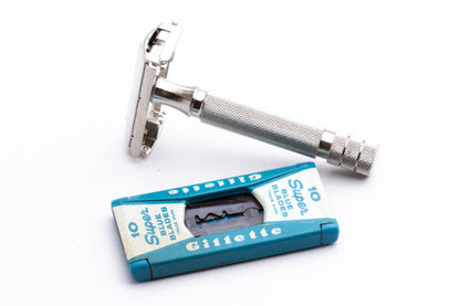 1950s Gillette British Heavy Duty HD Rocket Safety Razor