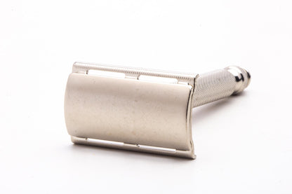 1955 A1 Gillette Ball End Tech Double Edge Safety Razor | Factory Nickel Revamp