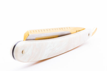 6/8" Dovo "2 Bismarck" Pearl Full Hollow Straight Razor-Shave Ready | Used