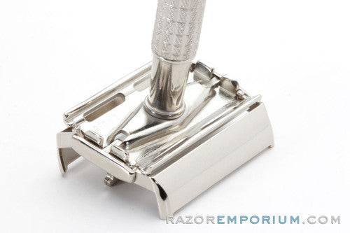 1953 Gillette Flare Tip DE Super Speed Safety Razor Factory Nickel Revamp