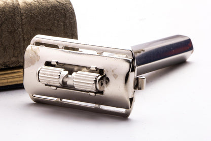 1930s King Oscillator Double Edge Safety Razor Set | Original Condition