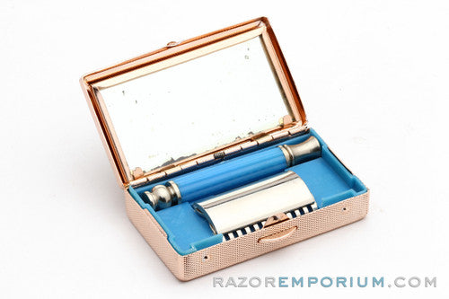 1990's Chinese Travel Double Edge Safety Razor Set