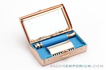 1990's Chinese Travel Double Edge Safety Razor Set
