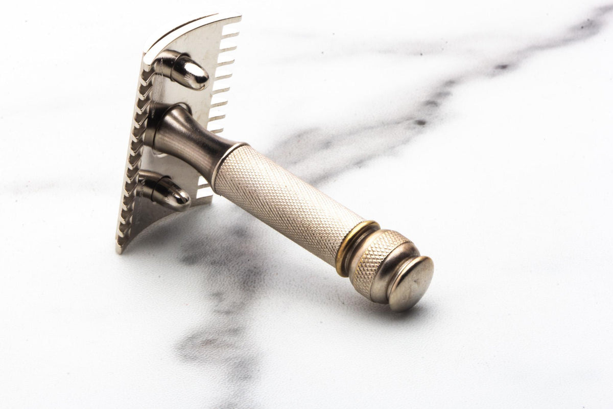 1920's GIllette Milady Decollete DE Safety Razor in Leather Case | Original Condition
