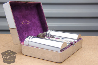 Ever-Ready 1912 Style Single Edge Safety Razor in Chrome Case