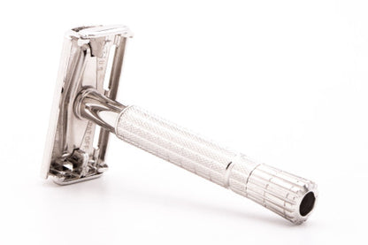 1956 Gillette B1 TTO Flare Tip DE Safety Razor | Rhodium Revamp