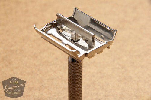 Gillette 1940's Notched Super Speed Safety Razor ~~ Nickel REVAMPED