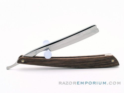 4/8'' Klas Tornblom Faux Frameback Straight Razor w/ Black Walnut Scal ...