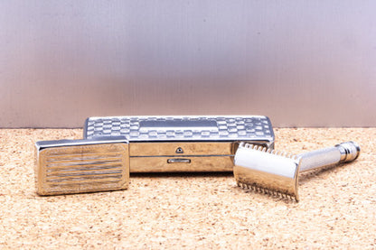 1920's Gillette Pocket Edition Old Type Ball End Razor Set | Original Condition