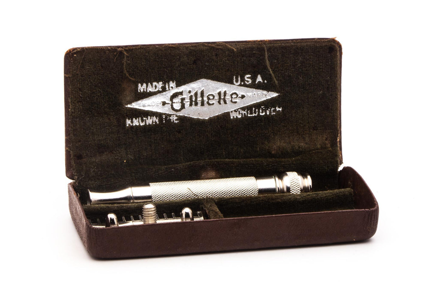 1920's Gillette "Brownie" Old Type Ball End Double Edge Safety Razor | Original Condition