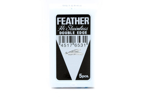 Feather Hi-Stainless Double Edge (DE) Blades
