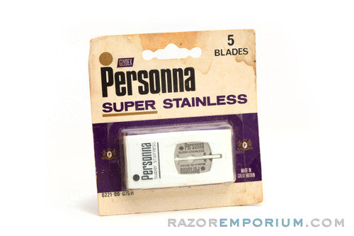 Personna Glydex Super Stainless  (5) - New Old Stock (NOS) Razor Blades