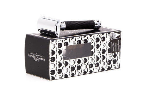 Edwin Jagger | DE3D-BC15BL Black Diamond Laser Cut 3D Handle Safety Razor #24