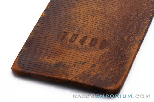 Brown Beauty Shell Cordovan Horsehide Straight Razor Strop