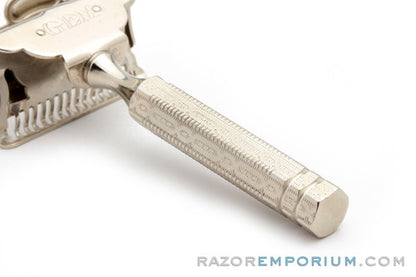 1940's Gem 1912 Style Single Edge Safety Razor | Factory Nickel