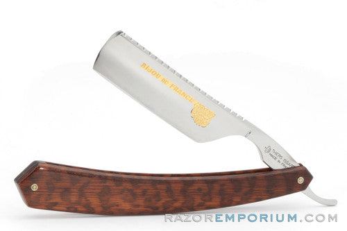 13/16" Thiers-Issard Full Hollow Ground Straight Snakewood Razor