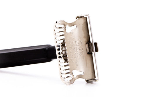 1940's Gem Junior Single Edge Safety Razor with Black Slide Case | Original Condition