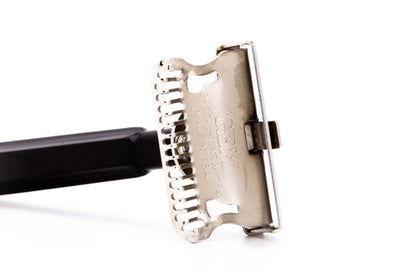 1940's Gem Junior Single Edge Safety Razor with Black Slide Case | Original Condition
