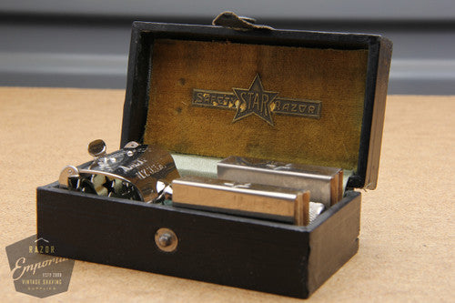 Star A.S.R. Corp 1912 Single Edge Safety Razor w/ Orig. Leather Case