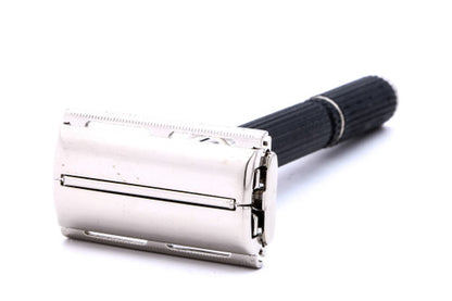 1975 Gillette Super 109 Adjustable DE Safety Razor Factory Nickel Revamp