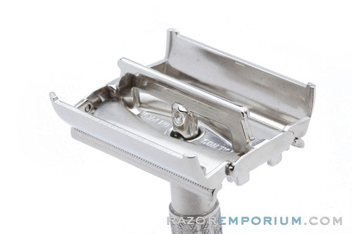 1964 Gillette Flair Tip Super Speed Safety Razor J1 Factory Nickel