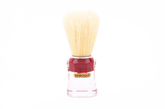 Semogue 820 Red Pure Boar Bristle Brush in Acrylic Handle