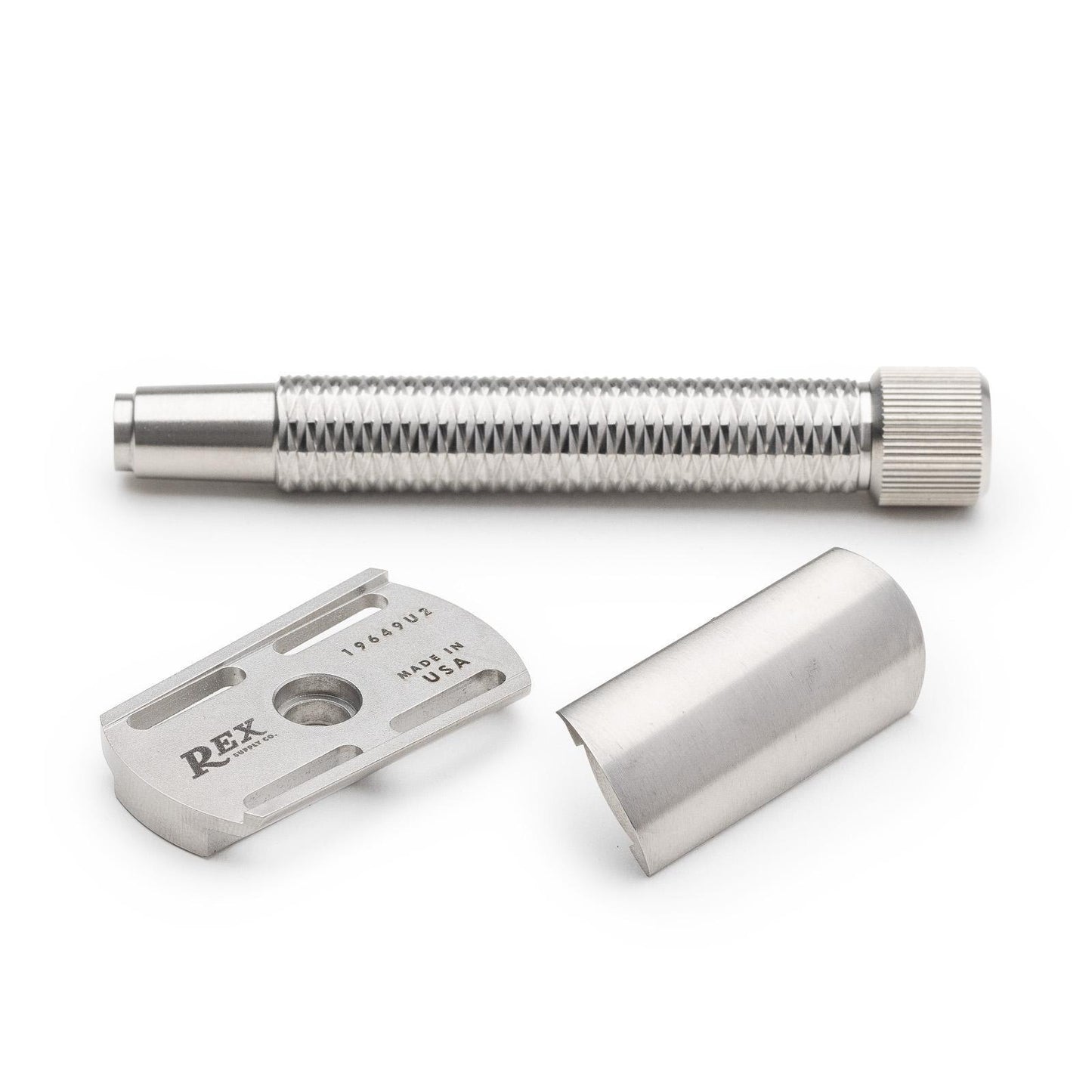 Rex Supply Co. | Sentry Slant XL Three Piece Stainless Steel Double Edge Safety Razor