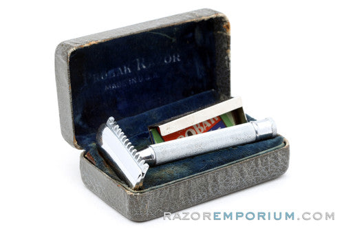 1928-30's Probak Open Comb DE Safety Razor Set