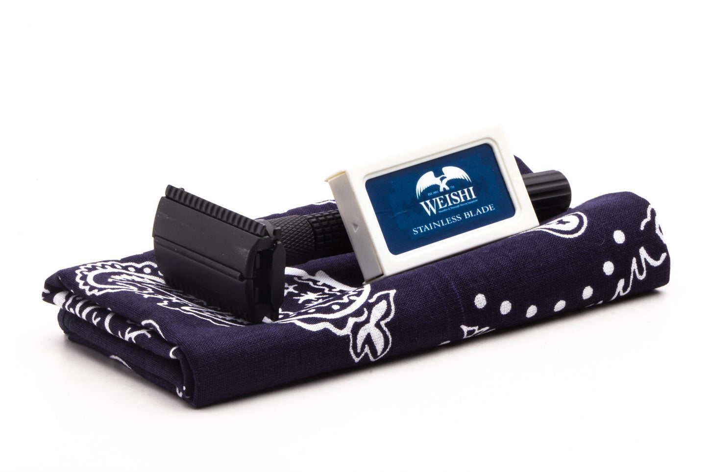 Weishi Bandana-Series Matte Black  Double Edge Safety Razor