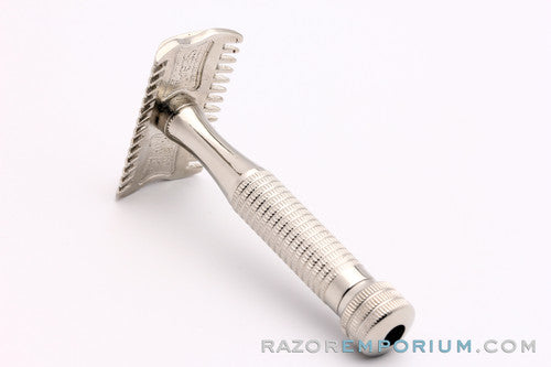 1930's Segal One Piece TTO Razor * Factory Nickel REVAMP – Razor Emporium