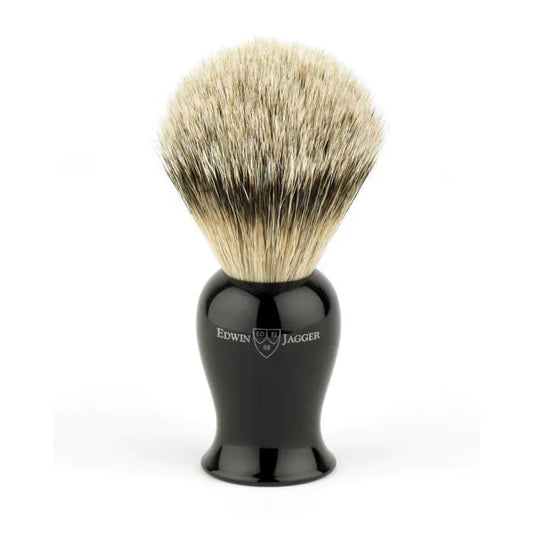 Edwin Jagger | Silvertip Badger Shaving Brush Plaza Imitation Ebony