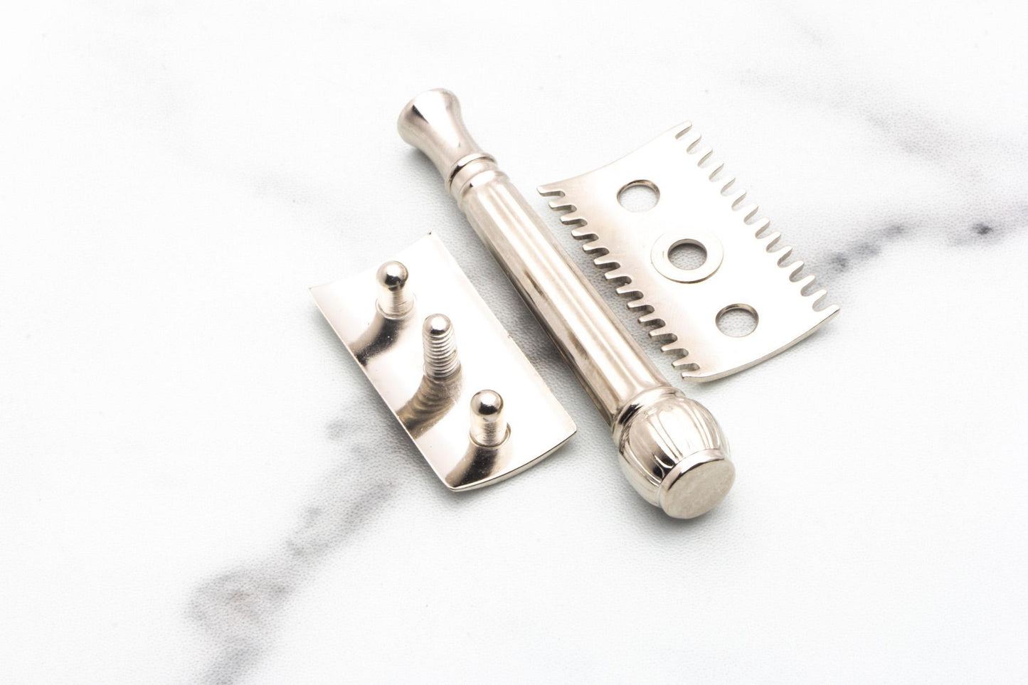 1909 Gillette ABC Pocket Edition Ball End Double Edge Safety Razor with Floral Case | Original Condition
