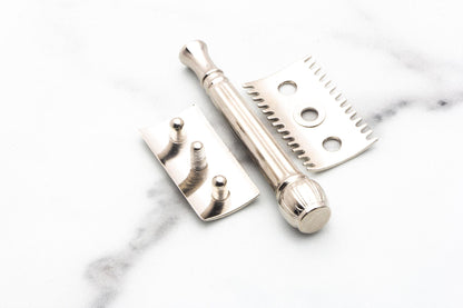 1909 Gillette ABC Pocket Edition Ball End Double Edge Safety Razor with Floral Case | Original Condition