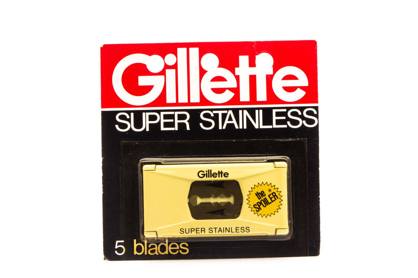 Gillette Super Stainless SPOLIER Double Edge Razor Blades | New Old Stock (NOS)