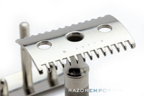 1920 Gillette Single Ring Old Type DE Safety Razor Factory Nickel Revamp
