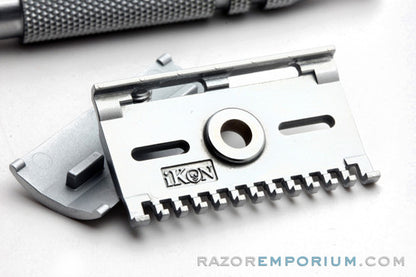 Ikon Open & Closed Comb Razor Head with OSS Handle Double Edge Safety Razor